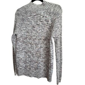 Croft & Barrow Women’s Gray Pink Sweater Size Large Crew Neck Long Sleeve